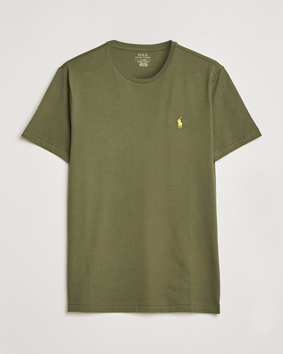 Herre | T-Shirts | Polo Ralph Lauren | Crew Neck T-Shirt Dark Sage