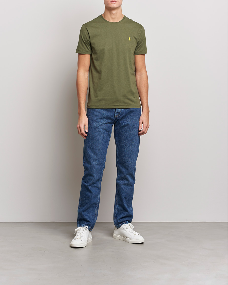 Herre | T-Shirts | Polo Ralph Lauren | Crew Neck T-Shirt Dark Sage