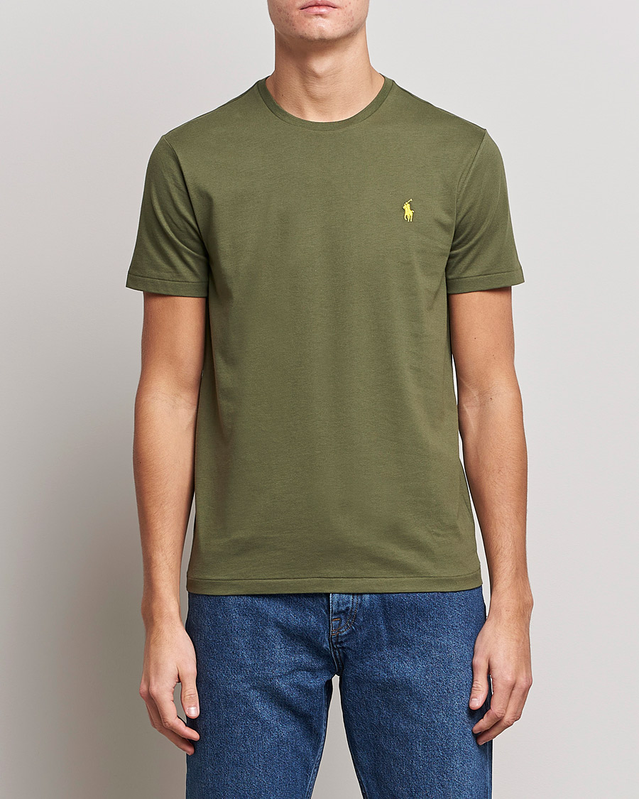 Herre | T-Shirts | Polo Ralph Lauren | Crew Neck T-Shirt Dark Sage