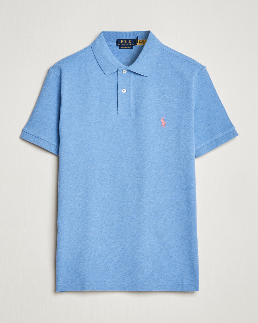 Herre | Polotrøjer | Polo Ralph Lauren | Custom Slim Fit Polo Soft Royal Heather