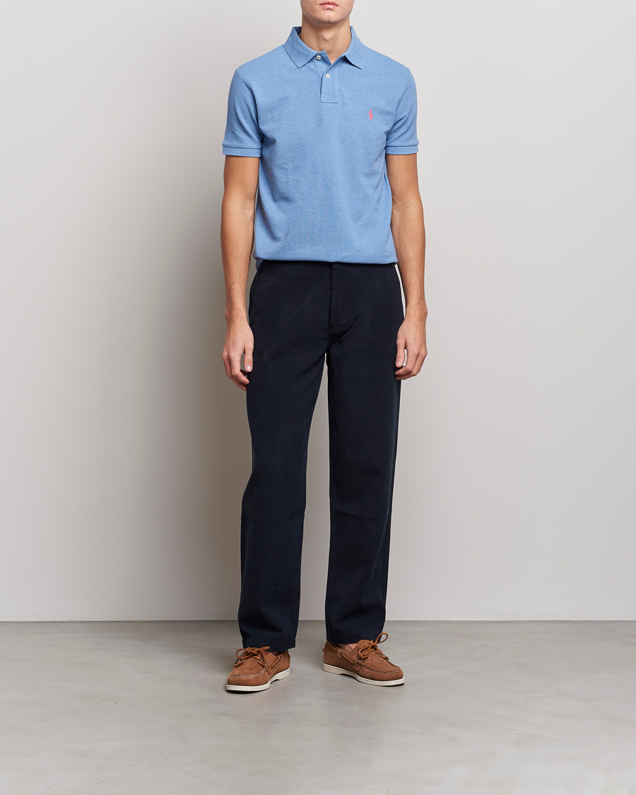 Herre | Polotrøjer | Polo Ralph Lauren | Custom Slim Fit Polo Soft Royal Heather