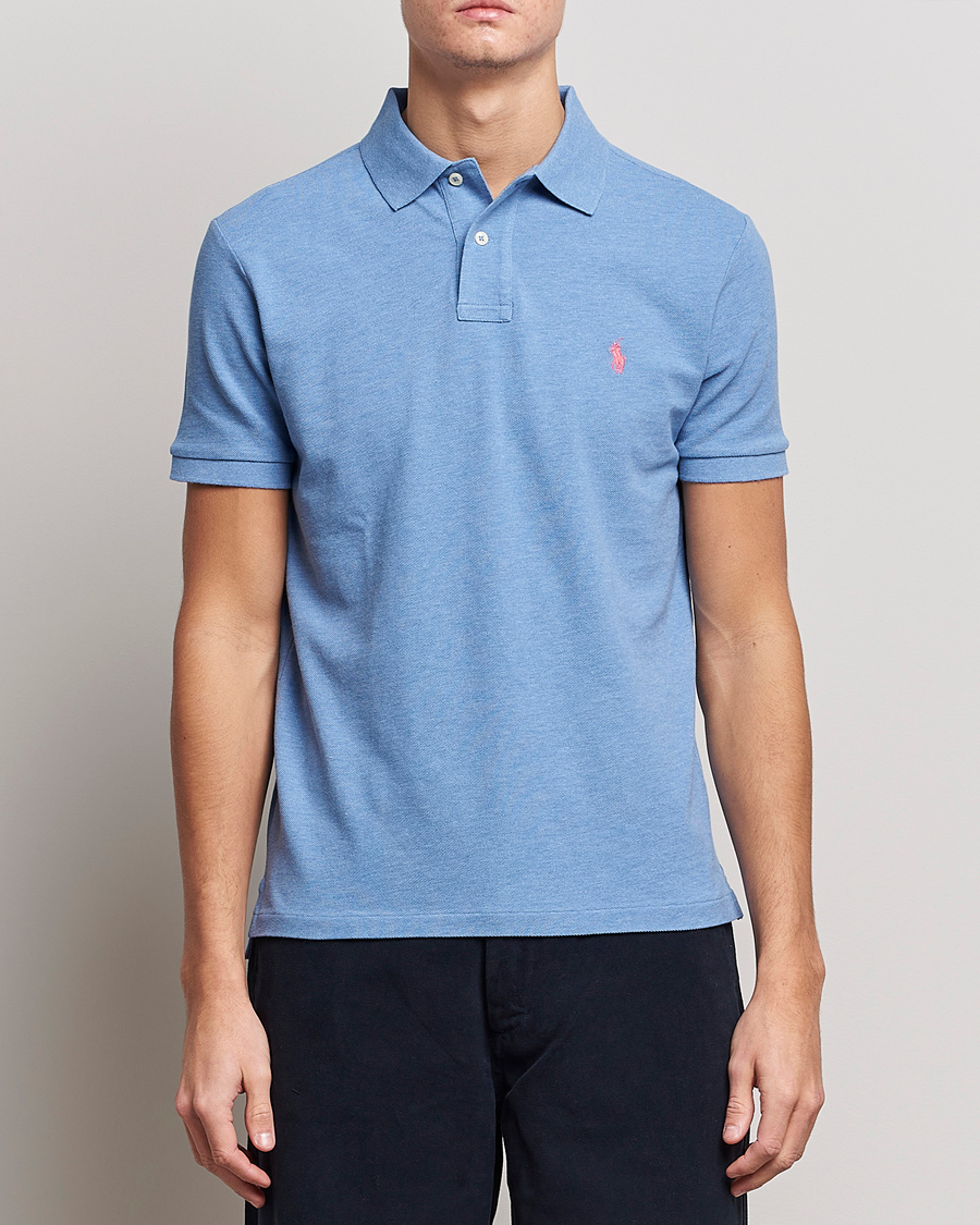 Herre | Polotrøjer | Polo Ralph Lauren | Custom Slim Fit Polo Soft Royal Heather