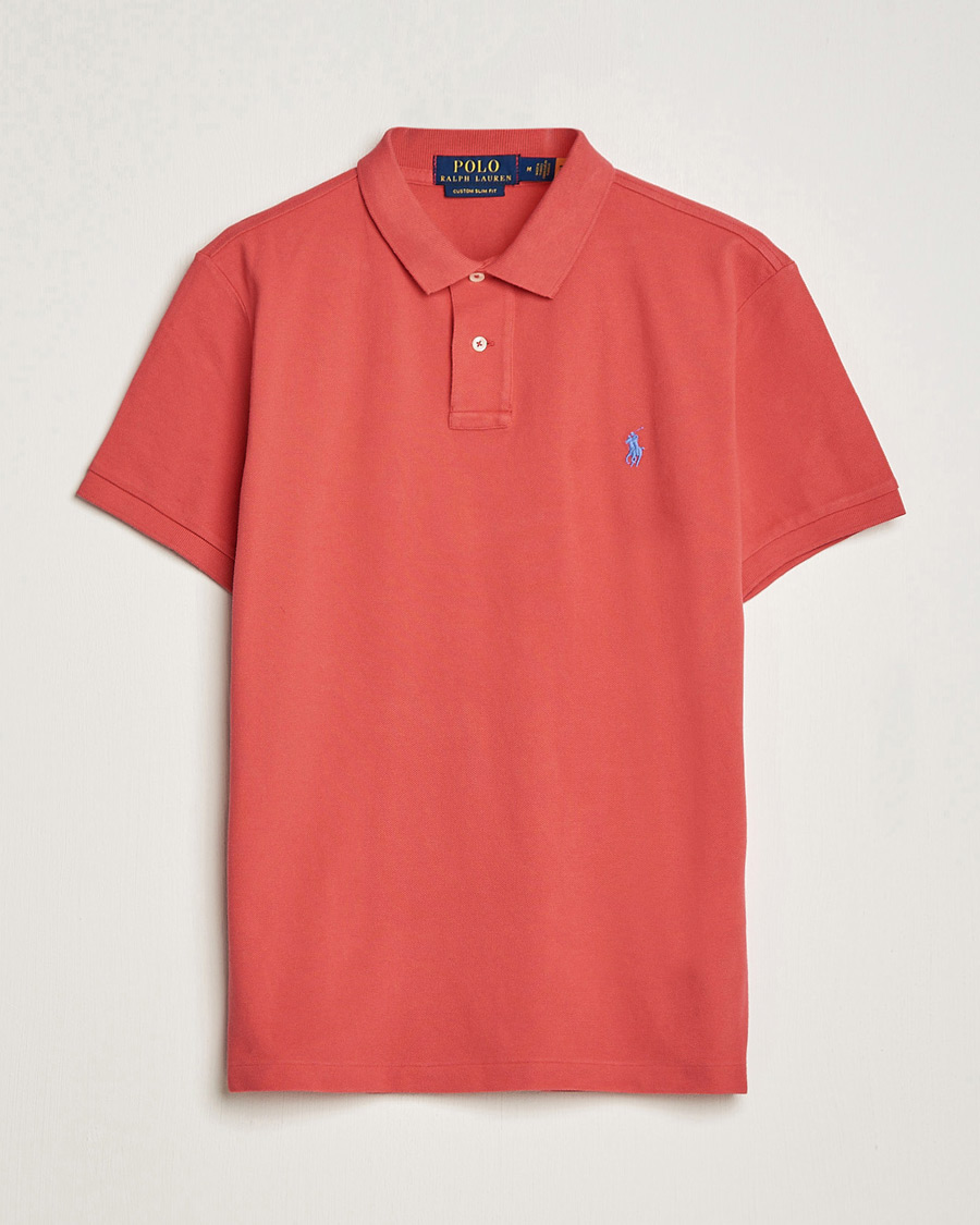 Herre | Polotrøjer | Polo Ralph Lauren | Custom Slim Fit Polo Starboard Red