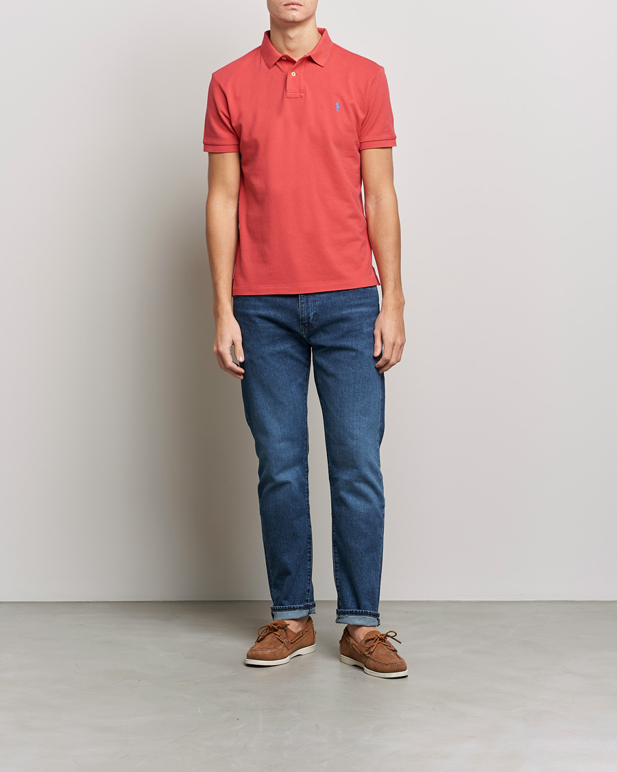 Herre | Polotrøjer | Polo Ralph Lauren | Custom Slim Fit Polo Starboard Red