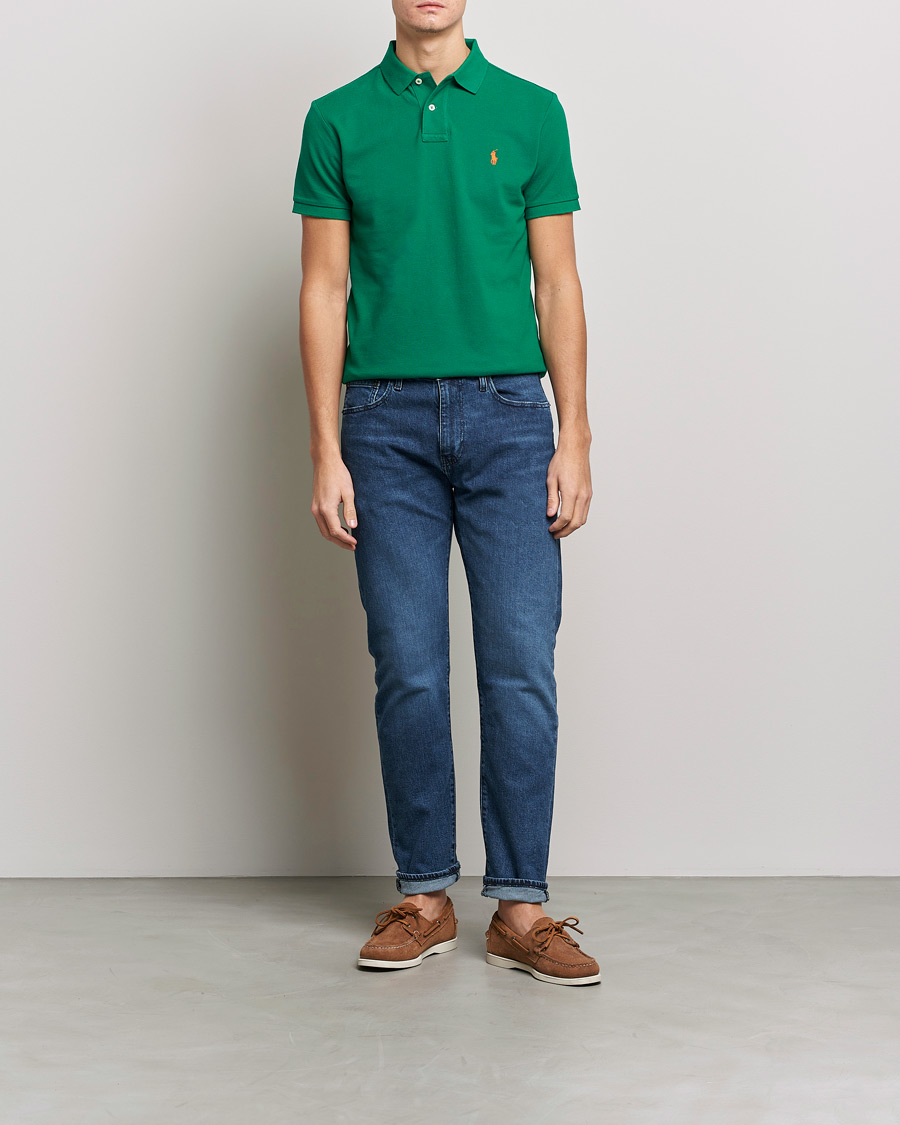 Herre | Polotrøjer | Polo Ralph Lauren | Custom Slim Fit Polo Primary Green