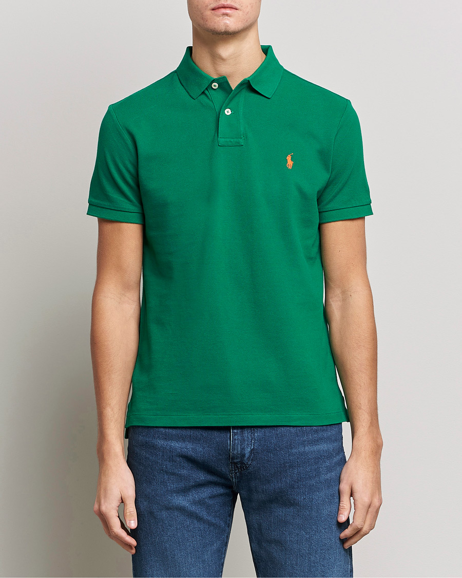 Herre |  | Polo Ralph Lauren | Custom Slim Fit Polo Primary Green