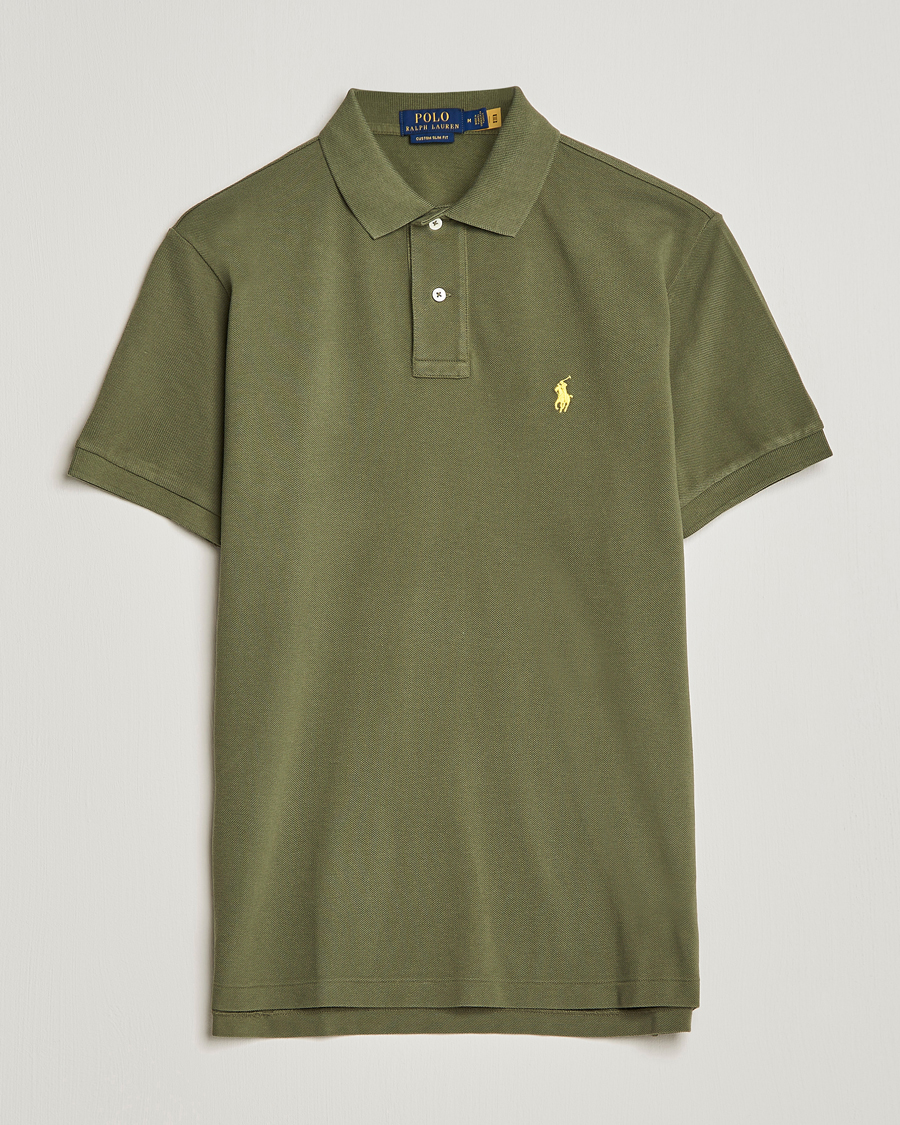 Herre | Polotrøjer | Polo Ralph Lauren | Custom Slim Fit Polo Dark Sage