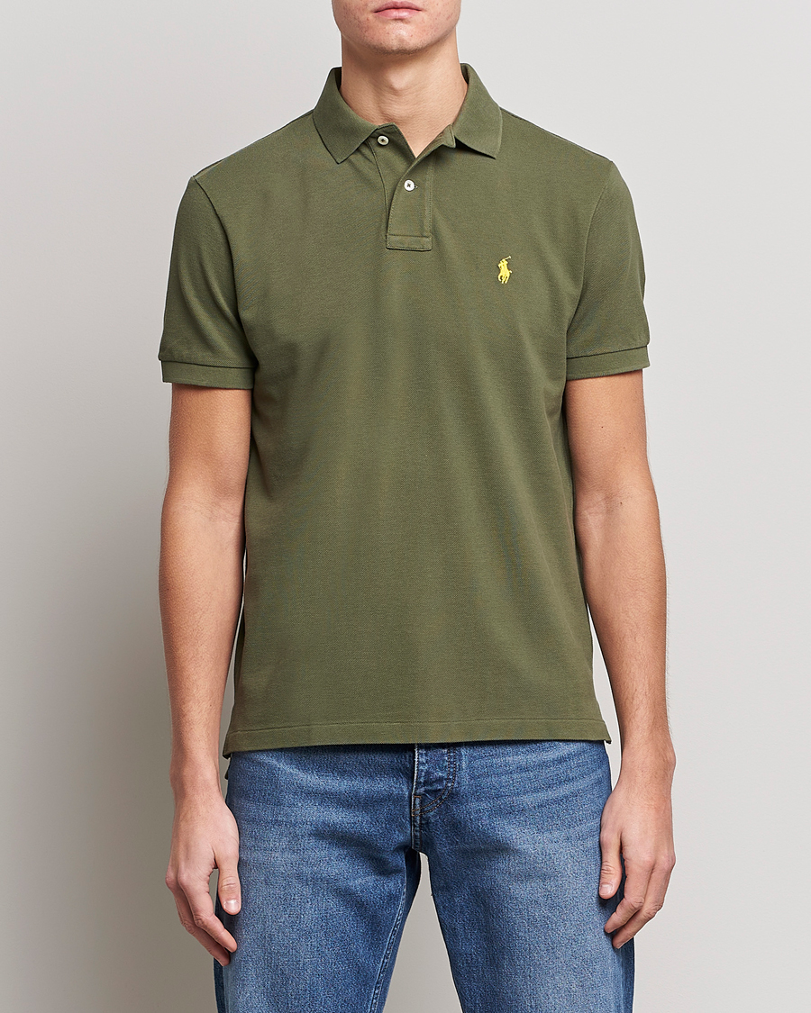 Herre |  | Polo Ralph Lauren | Custom Slim Fit Polo Dark Sage