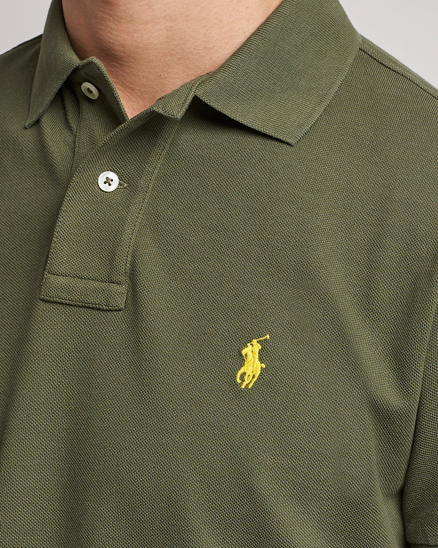 Herre | Polotrøjer | Polo Ralph Lauren | Custom Slim Fit Polo Dark Sage