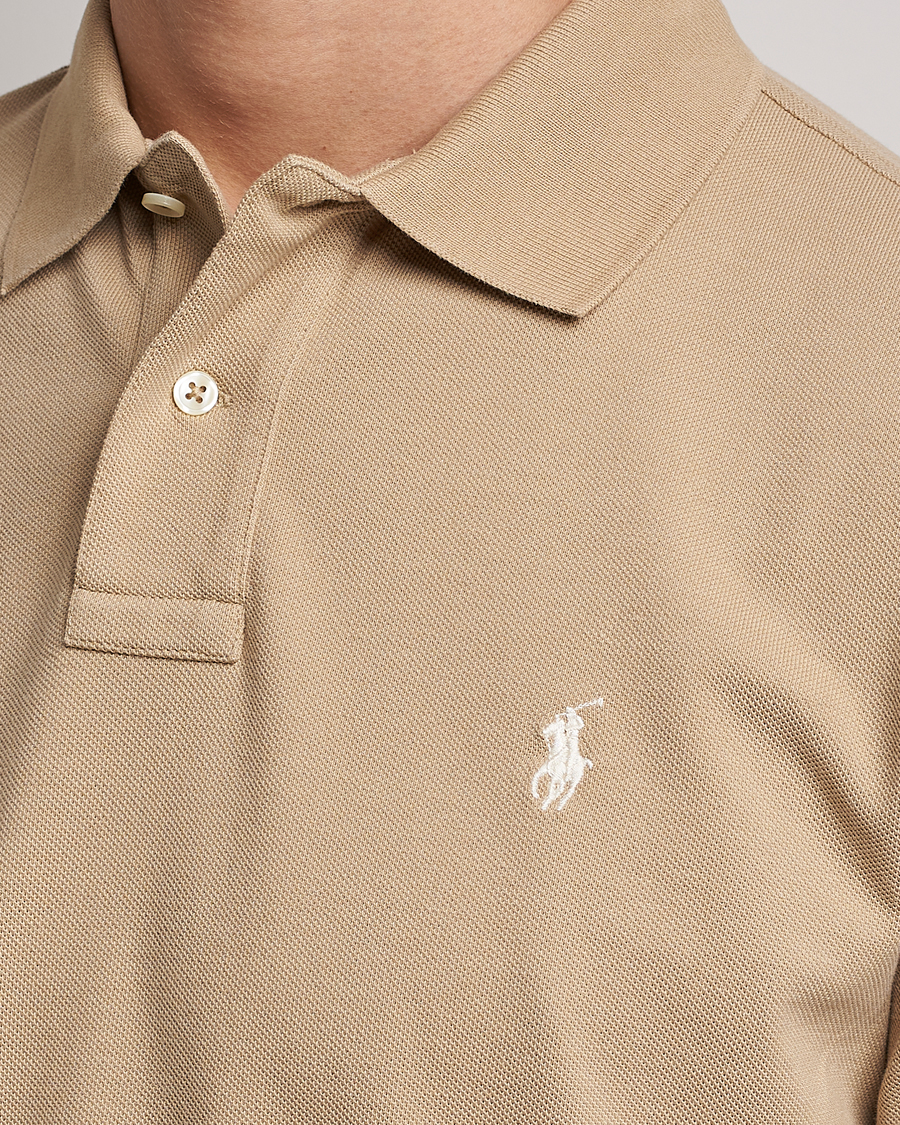 Herre | Polotrøjer | Polo Ralph Lauren | Custom Slim Fit Polo Coastal Beige