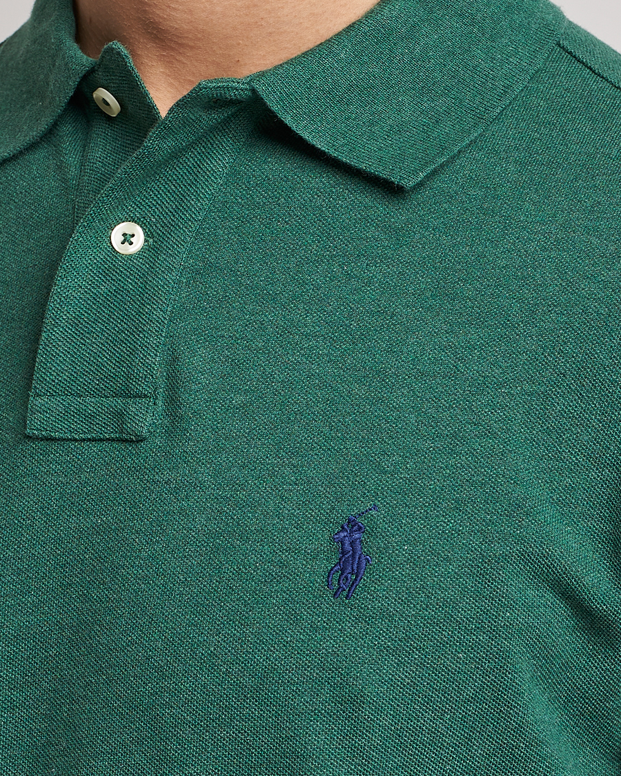 Herre | Trøjer | Polo Ralph Lauren | Custom Slim Fit Long Sleeve Polo Verano Green Heather