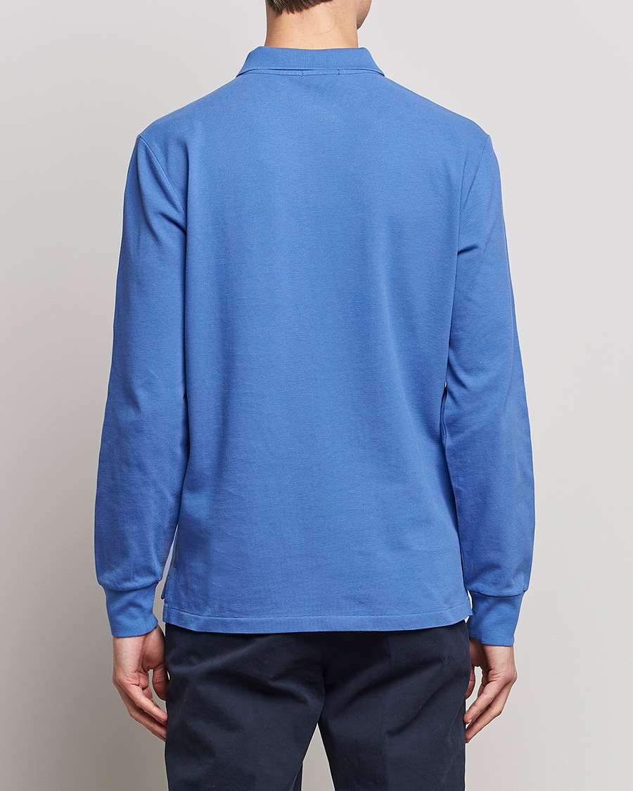 Herre | Trøjer | Polo Ralph Lauren | Custom Slim Fit Long Sleeve Polo Maidstone Blue