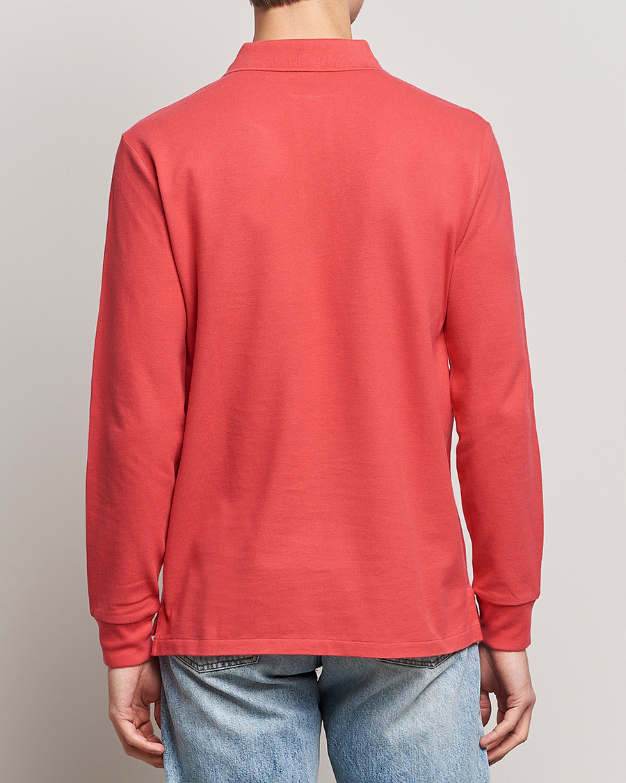 Herre | Trøjer | Polo Ralph Lauren | Custom Slim Fit Long Sleeve Polo Starboard Red