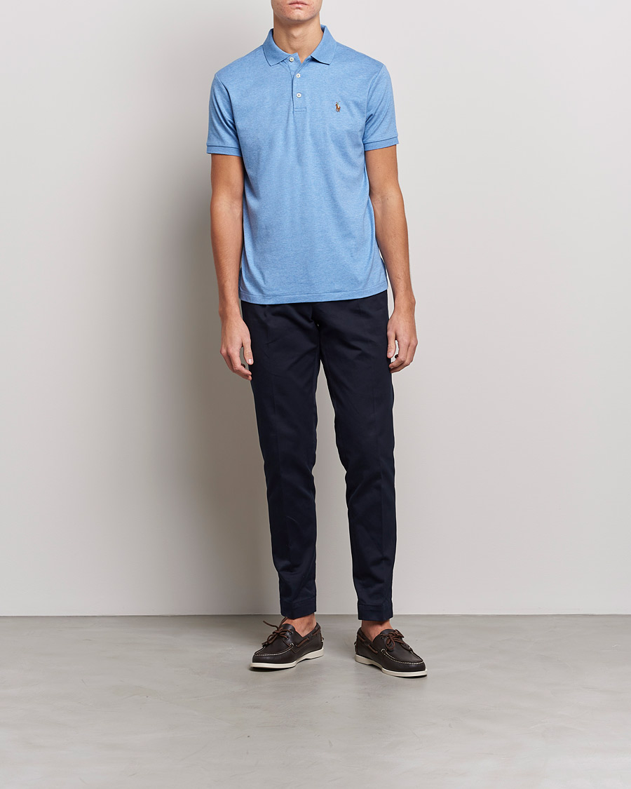 Herre | Polotrøjer | Polo Ralph Lauren | Luxury Pima Cotton Polo Soft Royal Heather