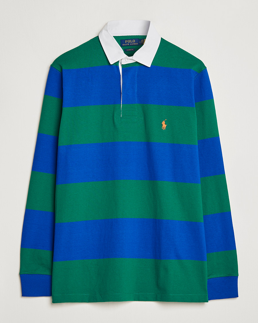 Herre | Trøjer | Polo Ralph Lauren | Jersey Striped Rugger Blue/Green