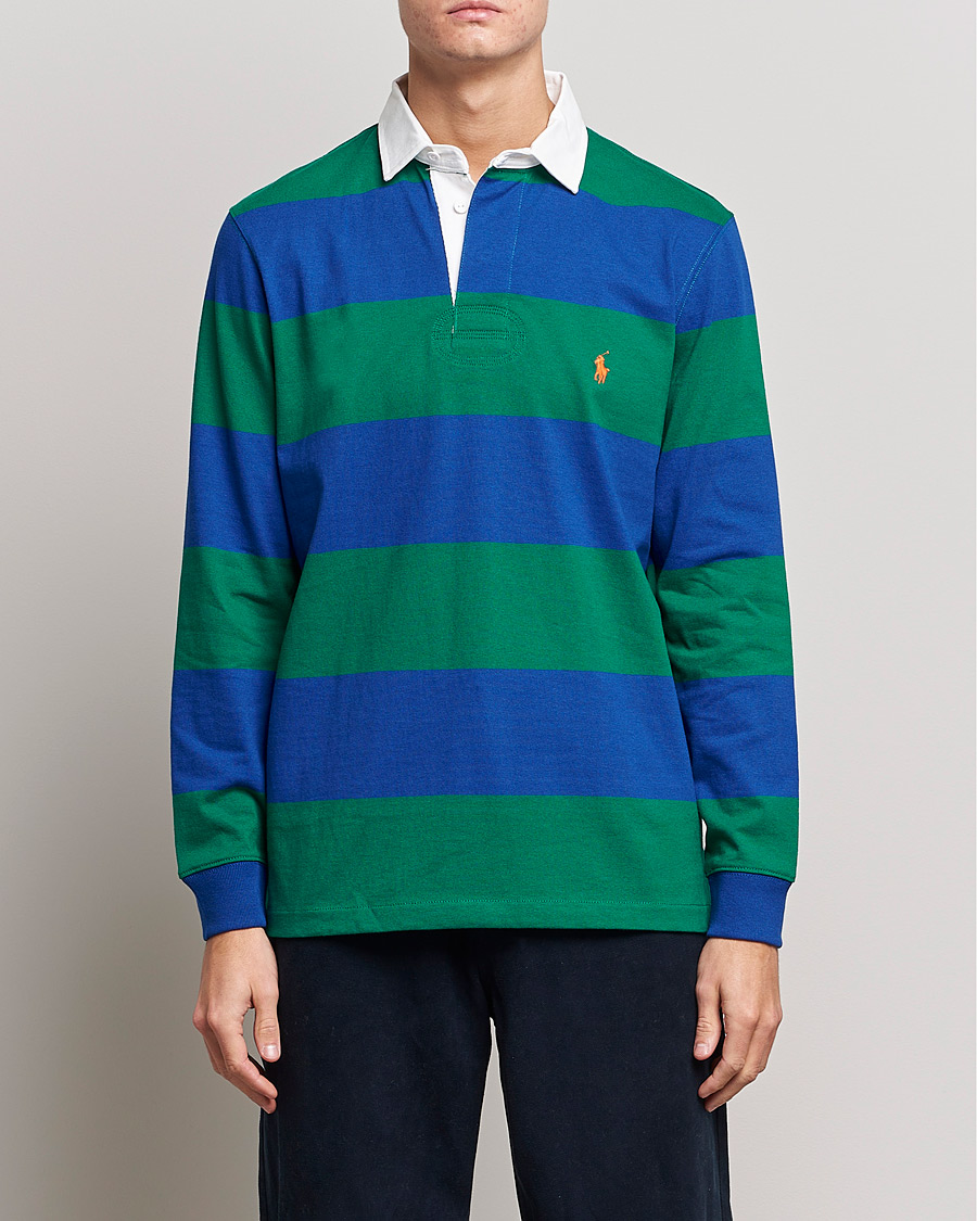 Herre |  | Polo Ralph Lauren | Jersey Striped Rugger Blue/Green