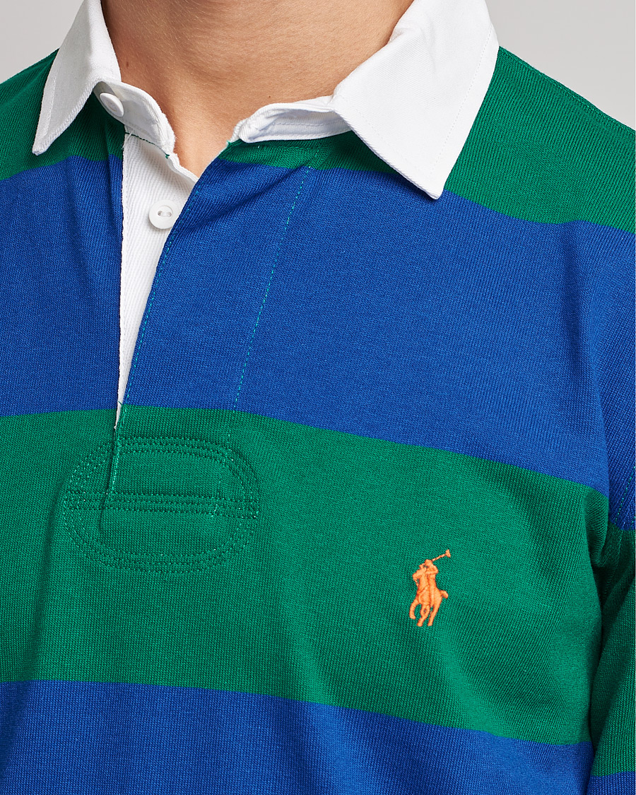 Herre | Trøjer | Polo Ralph Lauren | Jersey Striped Rugger Blue/Green