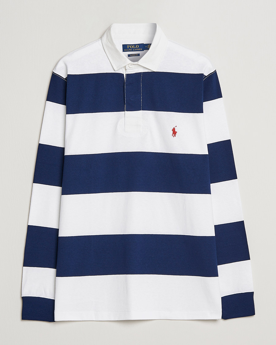 Herre | Trøjer | Polo Ralph Lauren | Striped Rugger Navy/White