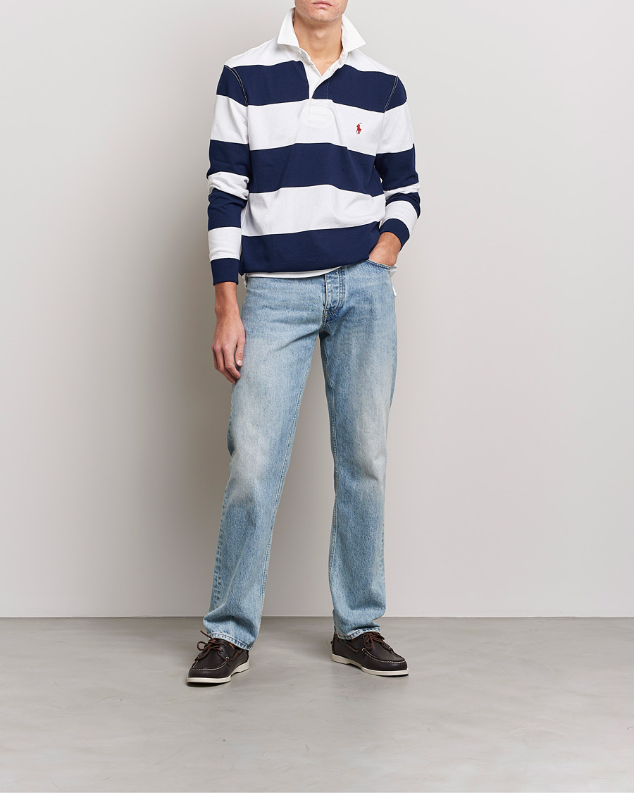 Herre | Trøjer | Polo Ralph Lauren | Striped Rugger Navy/White