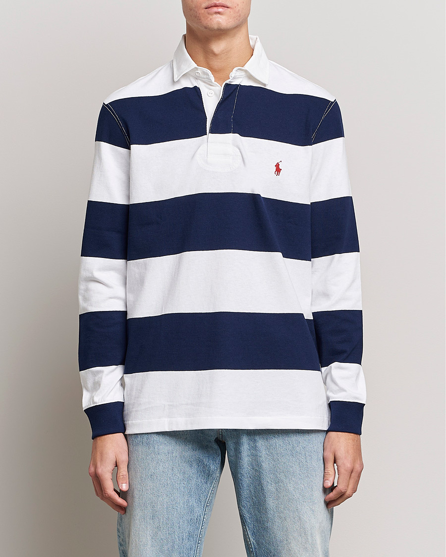 Herre | Trøjer | Polo Ralph Lauren | Striped Rugger Navy/White