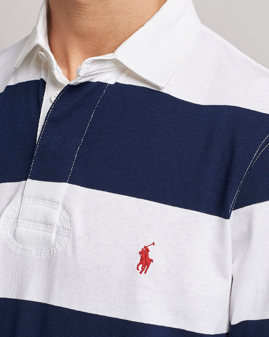 Herre | Trøjer | Polo Ralph Lauren | Striped Rugger Navy/White