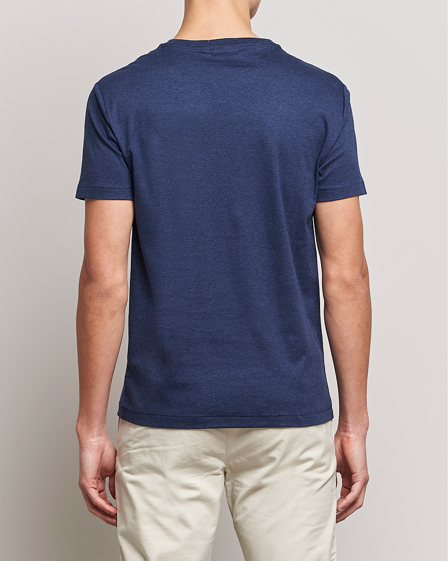 Herre | T-Shirts | Polo Ralph Lauren | Luxury Pima Cotton Crew Neck T-Shirt Navy Heather