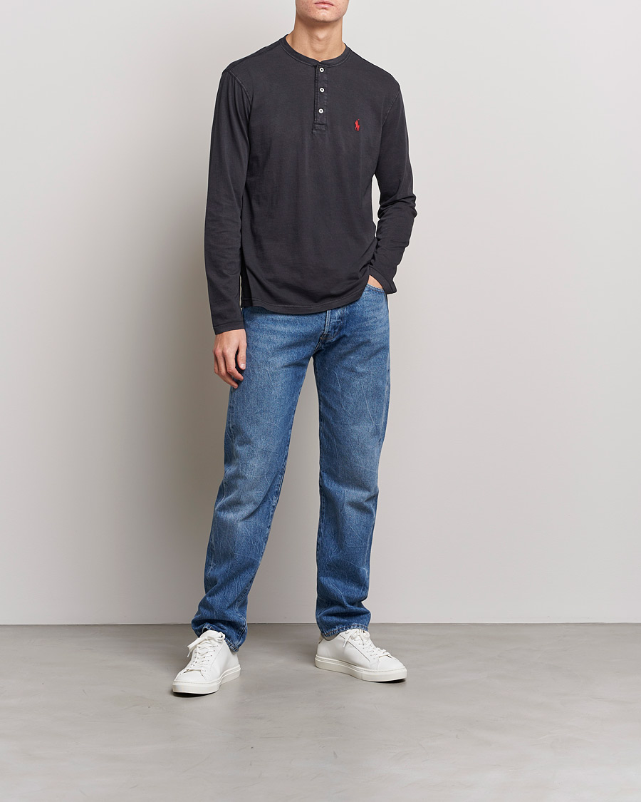 Herre | Trøjer | Polo Ralph Lauren | Slub Jersey Henley Black