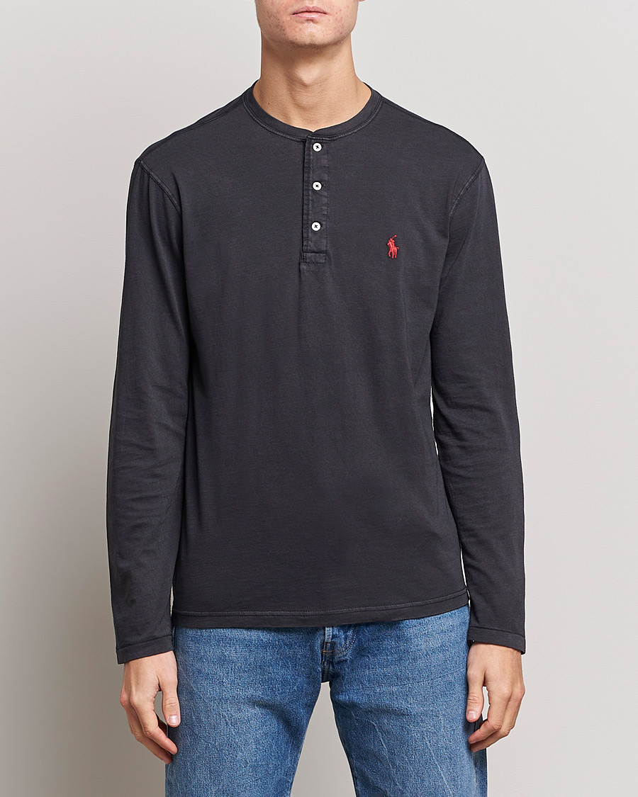Herre | Trøjer | Polo Ralph Lauren | Slub Jersey Henley Black