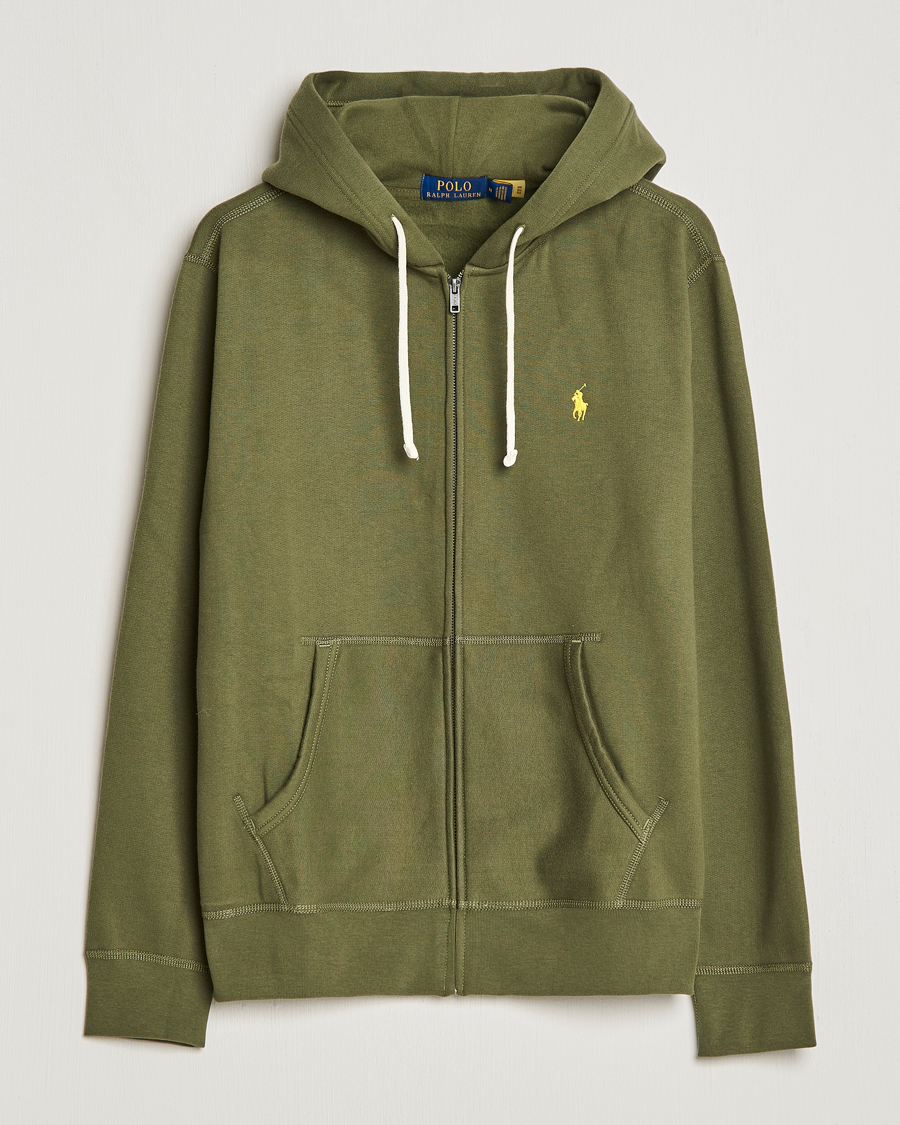 Herre | Trøjer | Polo Ralph Lauren | Fleece Full-Zip Hoodie Dark Sage