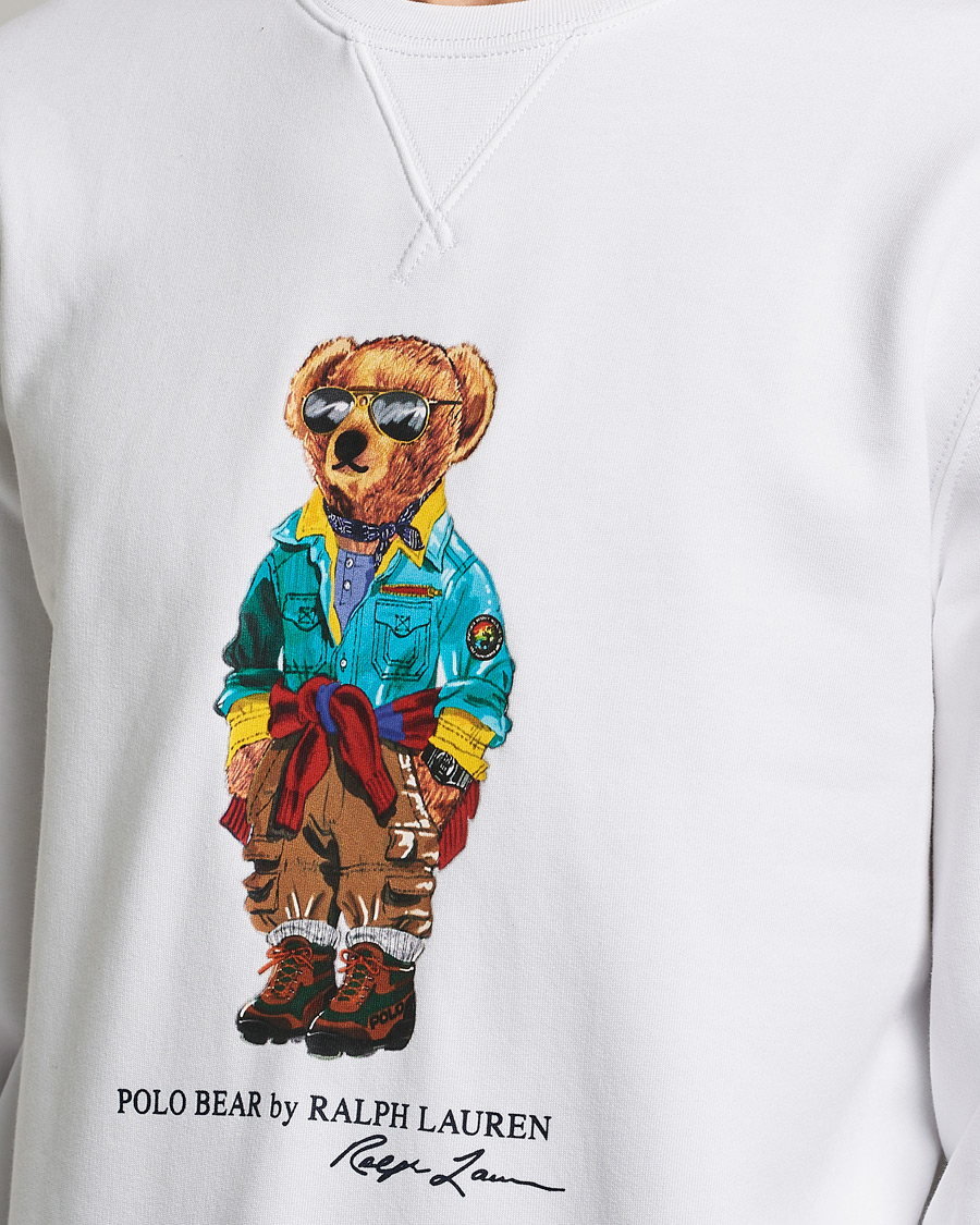 Herre | Trøjer | Polo Ralph Lauren | Magic Fleece Printed Bear Sweatshirt Coastal Beige