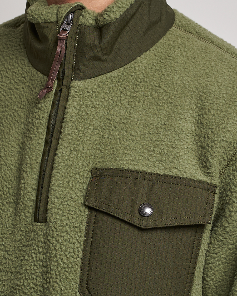 Herre | Trøjer | Polo Ralph Lauren | Curly Sherpa Half Zip Company Olive