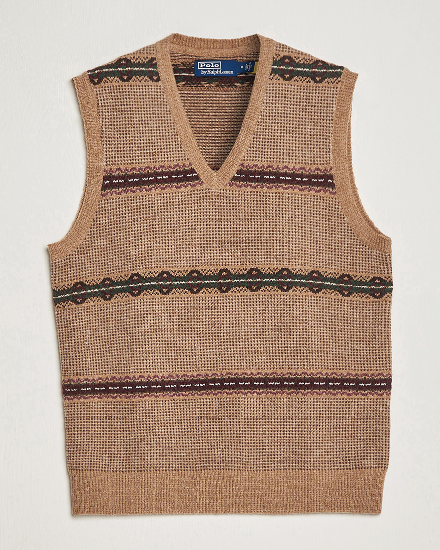 Herre | Trøjer | Polo Ralph Lauren | Wool Fairisle Vest Camel