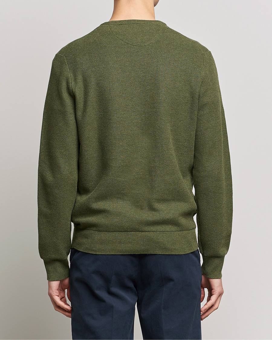 Herre | Trøjer | Polo Ralph Lauren | Textured Knitted Crew Neck Olive Heather