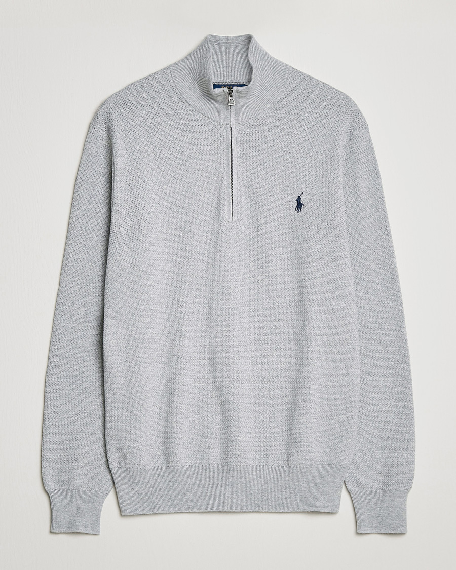 Herre | Trøjer | Polo Ralph Lauren | Textured Half Zip Andover Heather