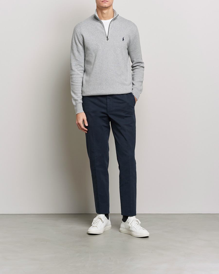 Herre | Trøjer | Polo Ralph Lauren | Textured Half Zip Andover Heather