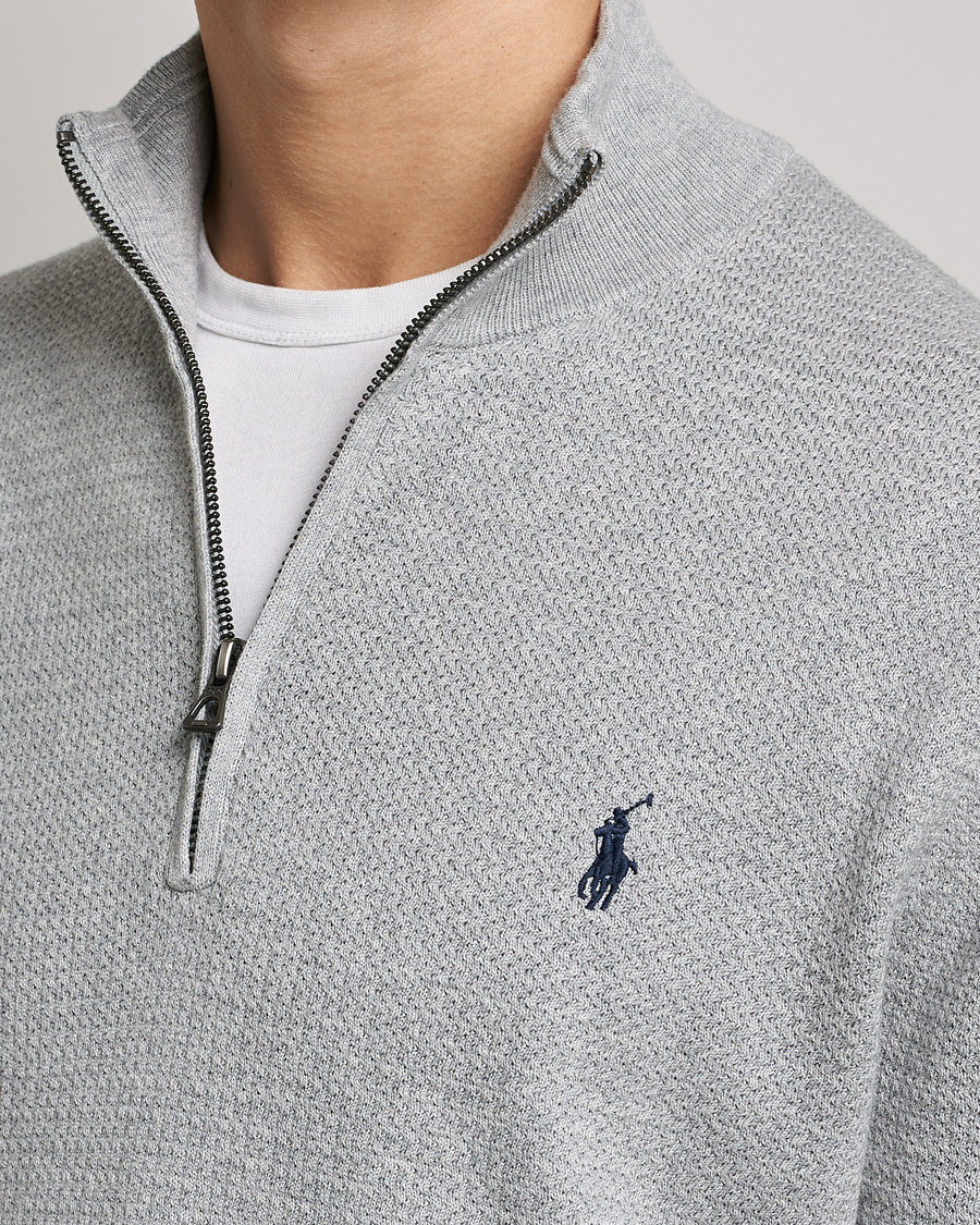 Herre | Trøjer | Polo Ralph Lauren | Textured Half Zip Andover Heather