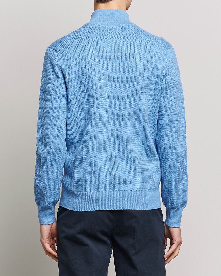 Herre | Trøjer | Polo Ralph Lauren | Textured Half Zip Soft Royal Heather