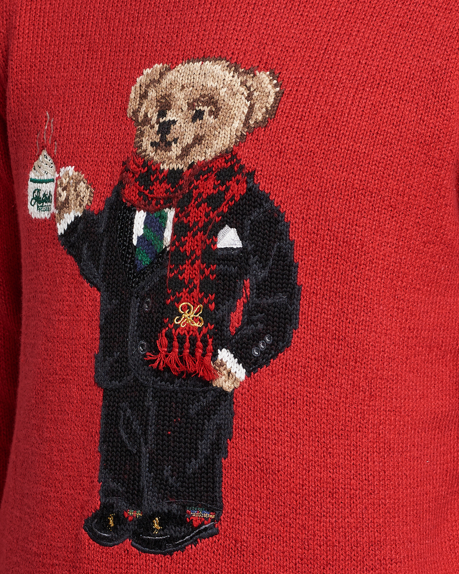Herre | Trøjer | Polo Ralph Lauren | Lunar New Year Bear Knitted Sweater Red