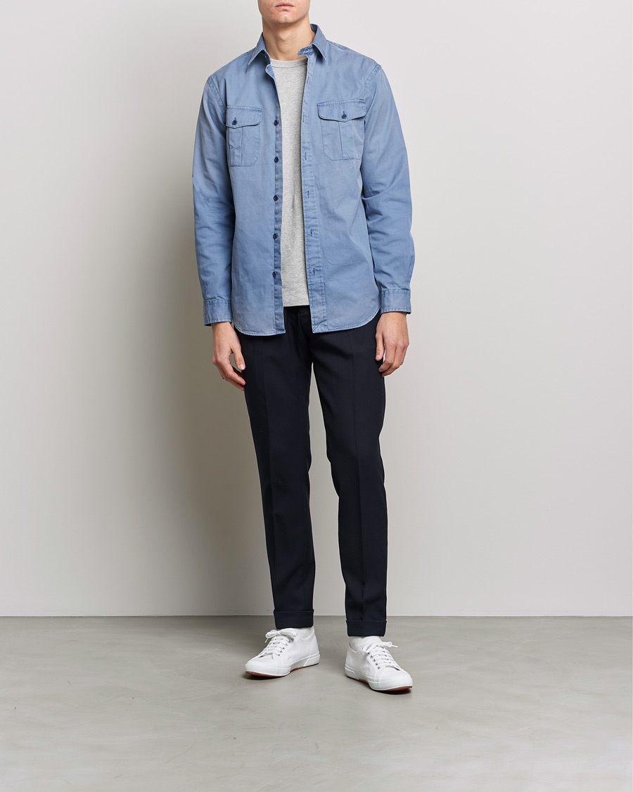 Herre | Skjorter | Polo Ralph Lauren | Classic Fit Twill Shirt Carson Blue