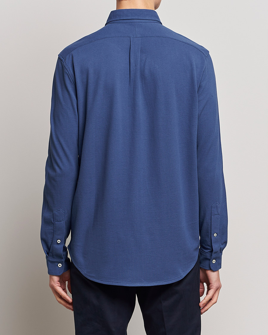 Herre | Skjorter | Polo Ralph Lauren | Featherweight Mesh Shirt Light Navy