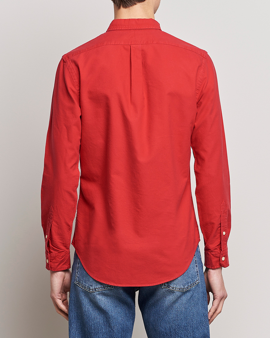 Herre | Skjorter | Polo Ralph Lauren | Slim Fit Garment Dyed Oxford Shirt Red