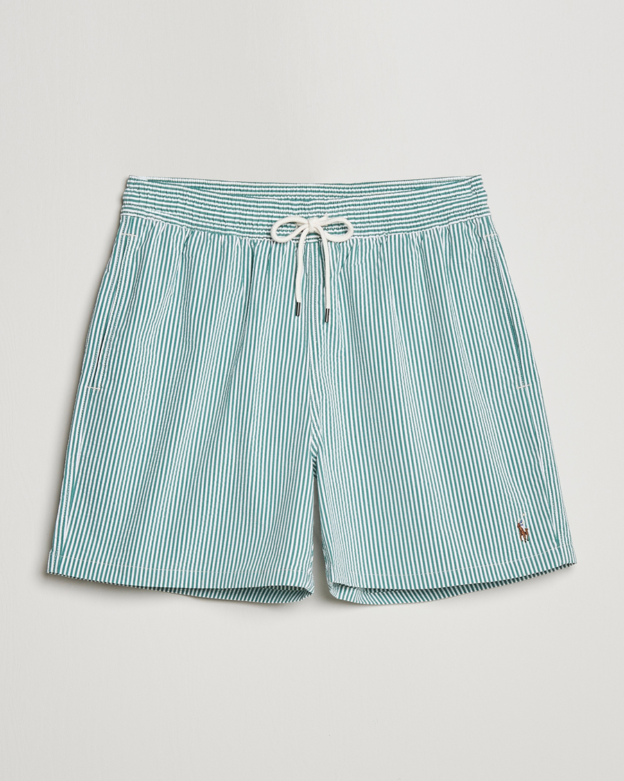 Herre | Badebukser | Polo Ralph Lauren | Recycled Traveler Seersucker Swimshorts Green