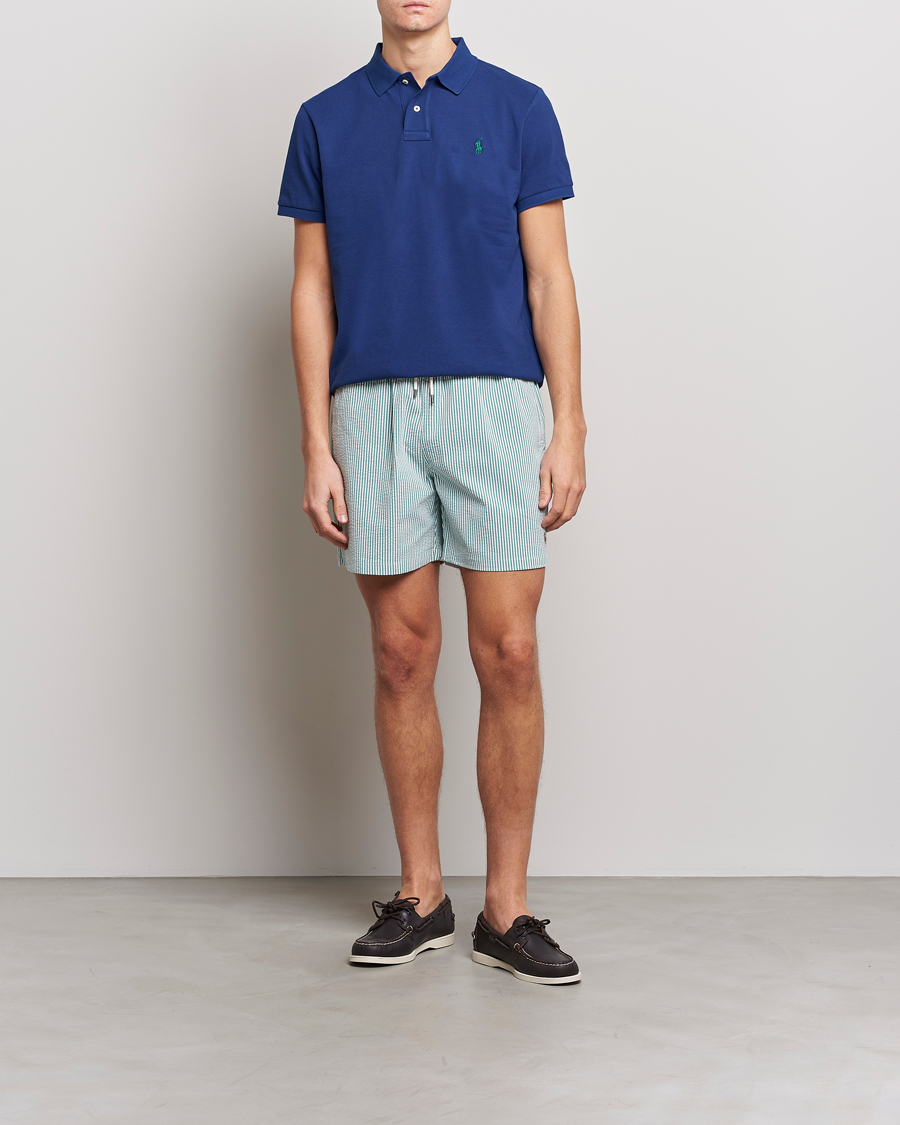 Herre | Badebukser | Polo Ralph Lauren | Recycled Traveler Seersucker Swimshorts Green
