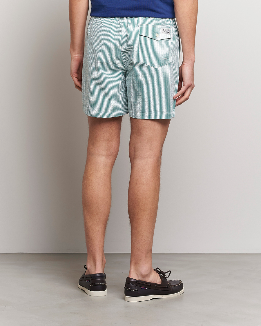 Herre | Badebukser | Polo Ralph Lauren | Recycled Traveler Seersucker Swimshorts Green