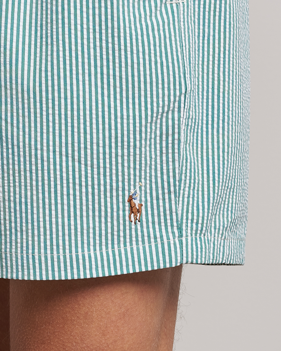 Herre | Badebukser | Polo Ralph Lauren | Recycled Traveler Seersucker Swimshorts Green
