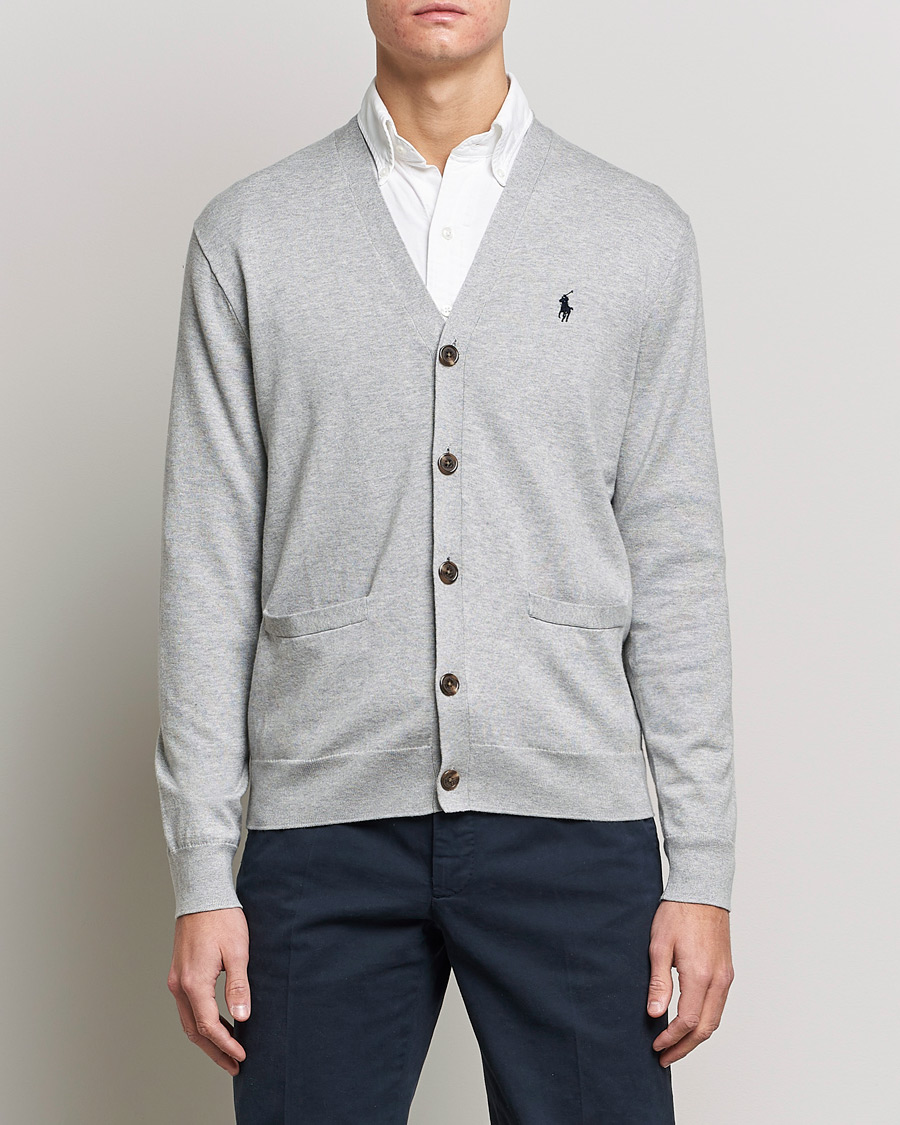 Herre | Cardigans | Polo Ralph Lauren | Cotton Cardigan Andover Heather