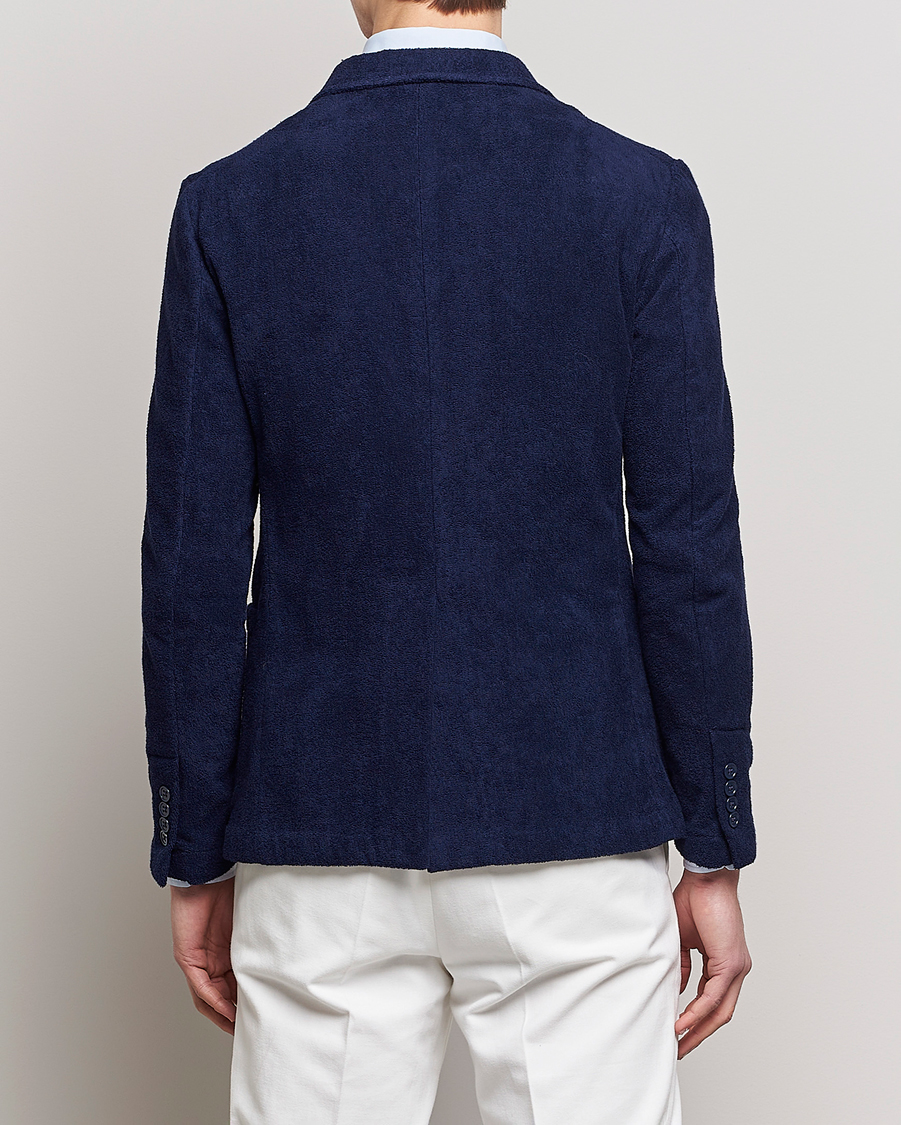 Herre | Blazere & jakker | Ralph Lauren Purple Label | Knitted Terry Cloth Blazer Navy