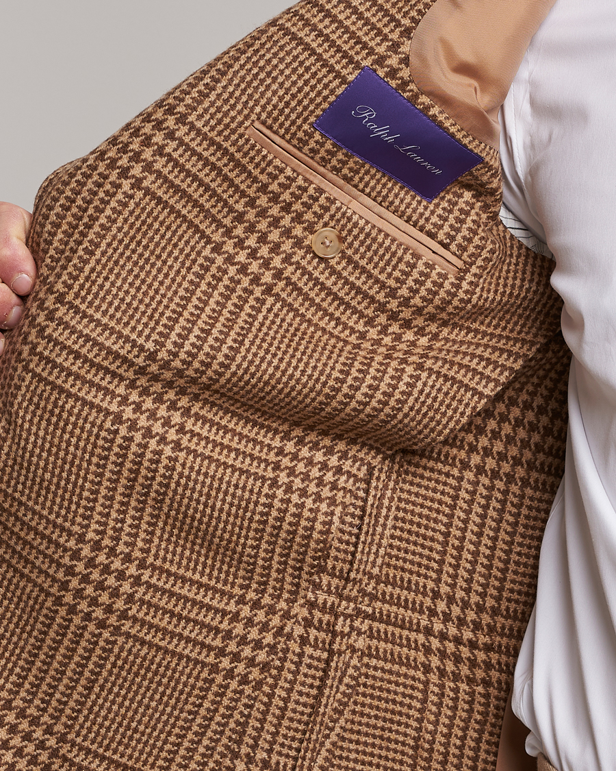 Herre | Blazere & jakker | Ralph Lauren Purple Label | Glenplaid Sportcoat Beige/Brown