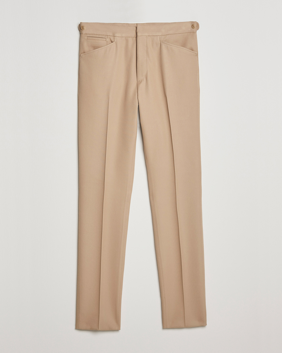 Herre | Bukser | Ralph Lauren Purple Label | Cavalry Twill Trousers Tan