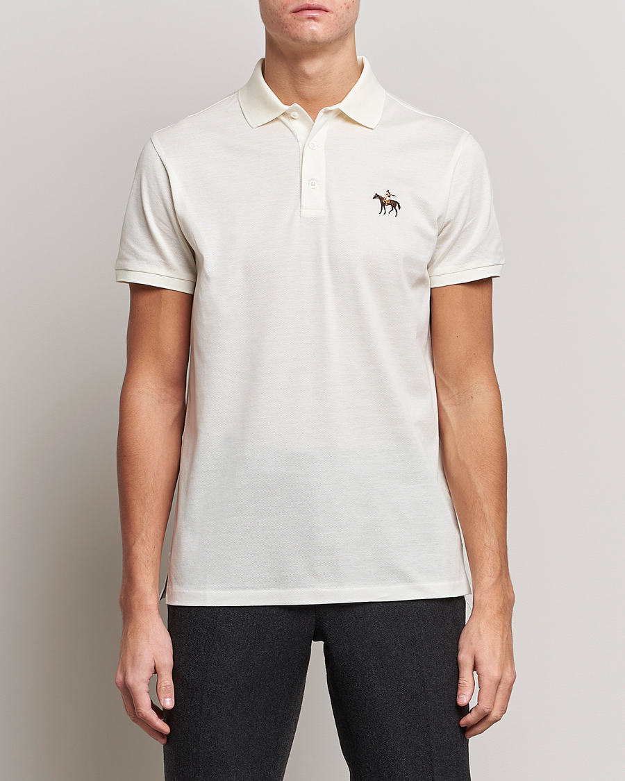 Herre | Polotrøjer | Ralph Lauren Purple Label | Mercerized Cotton Polo Classic Cream